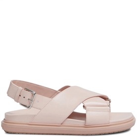 Marni Fussbett Sandaler, Champagne